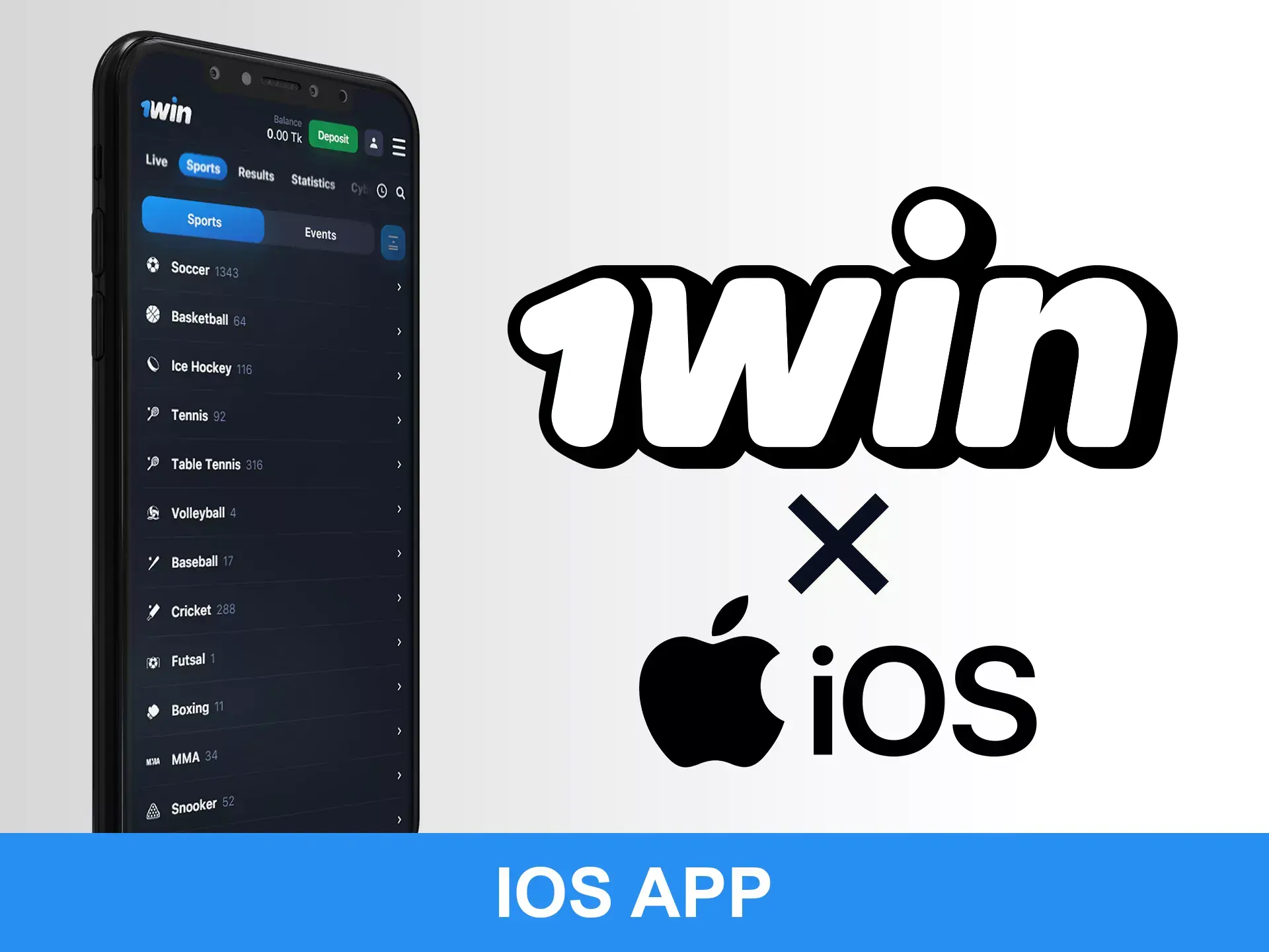 Follow the instructions to use 1Win on your iOS device.