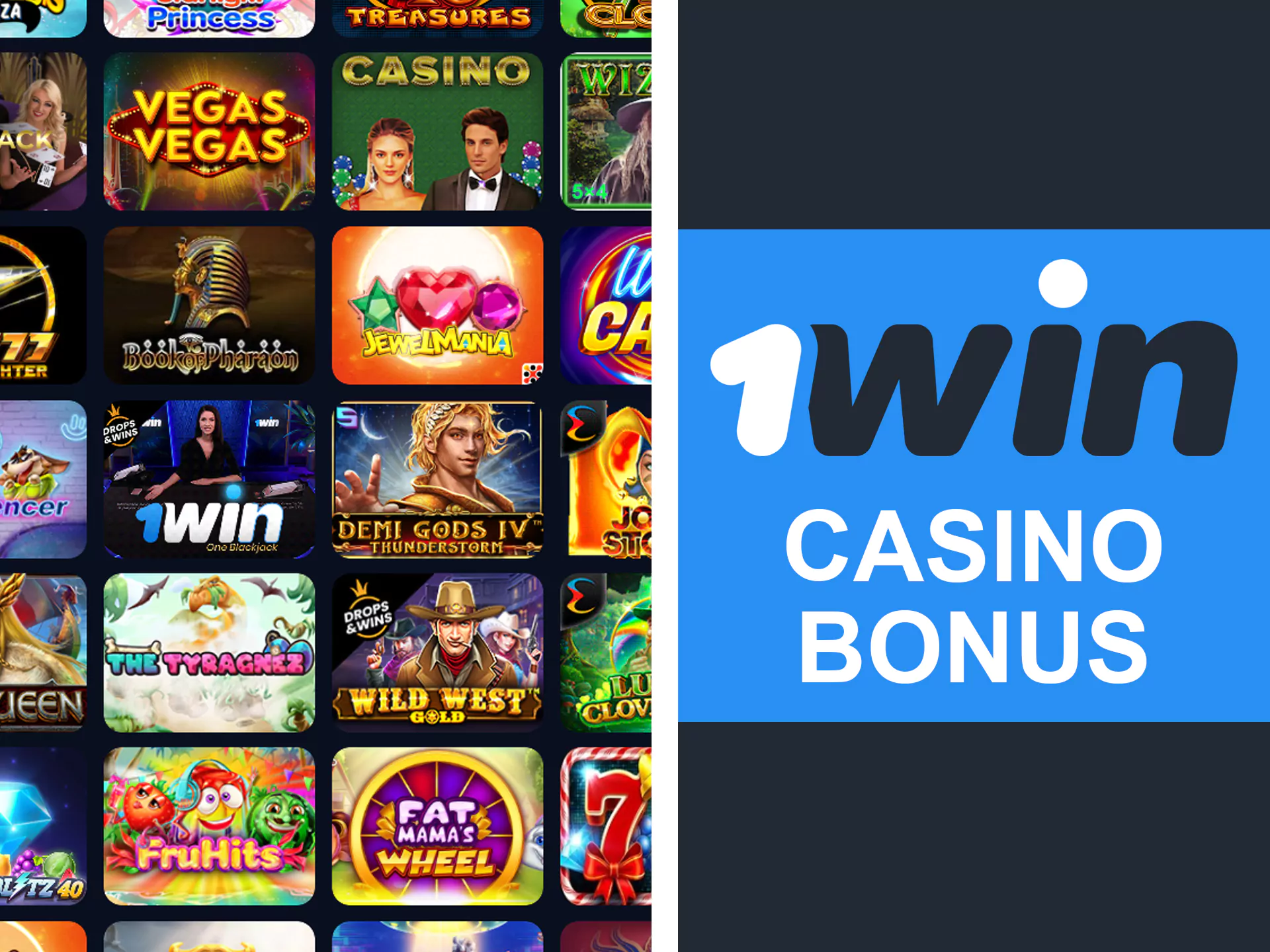 Play casino games with 1win app and get more bonuses.