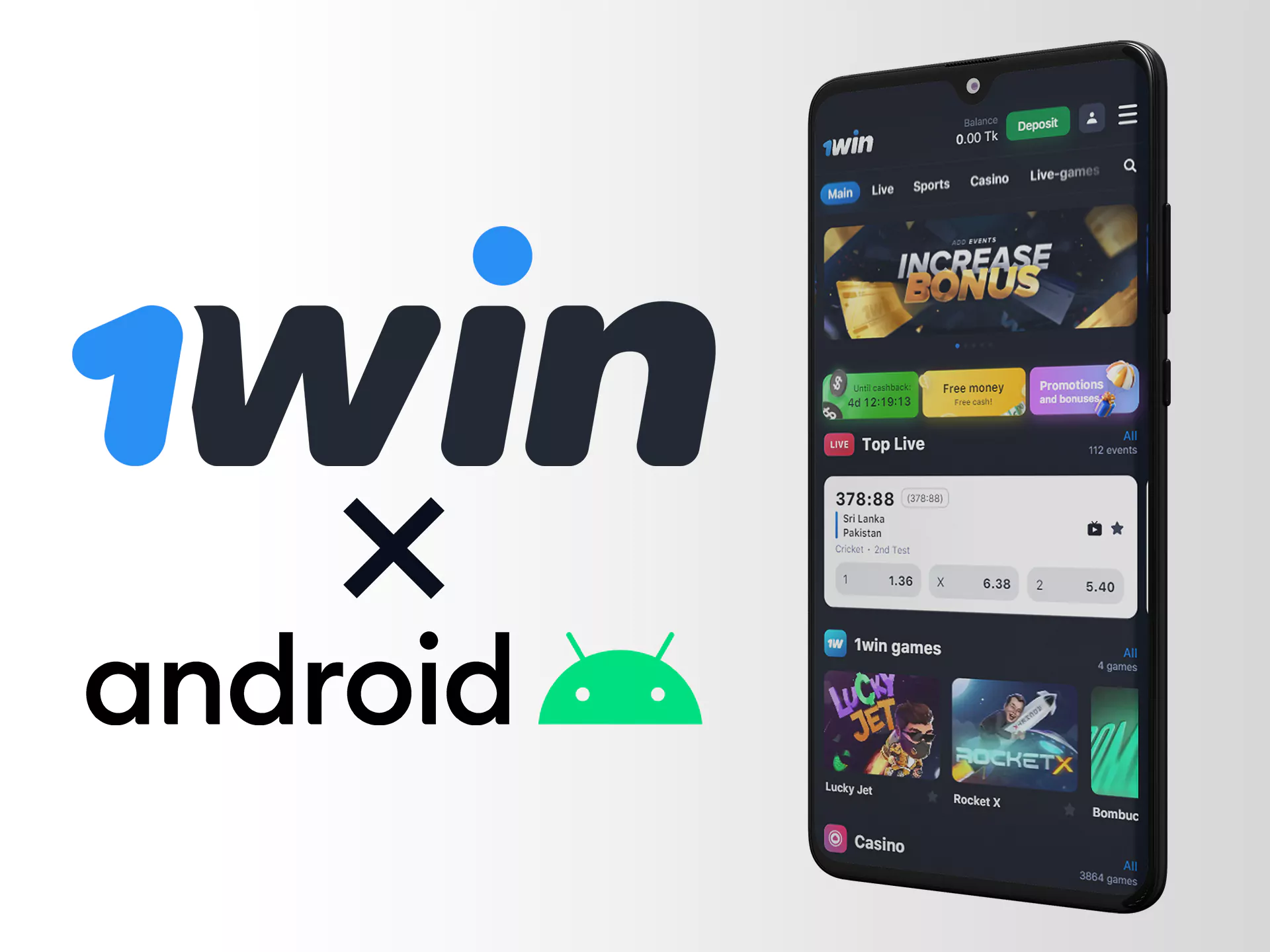 1win app supports many android devices.