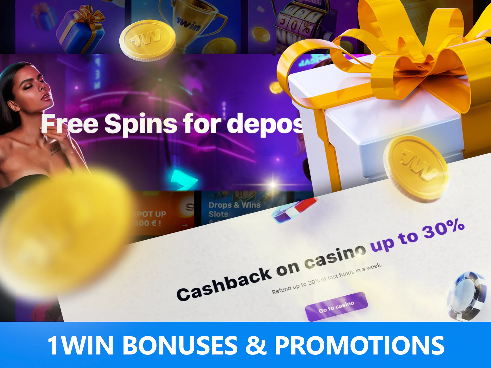 Besides the promo bonus, users can take part in other promotions on 1win.
