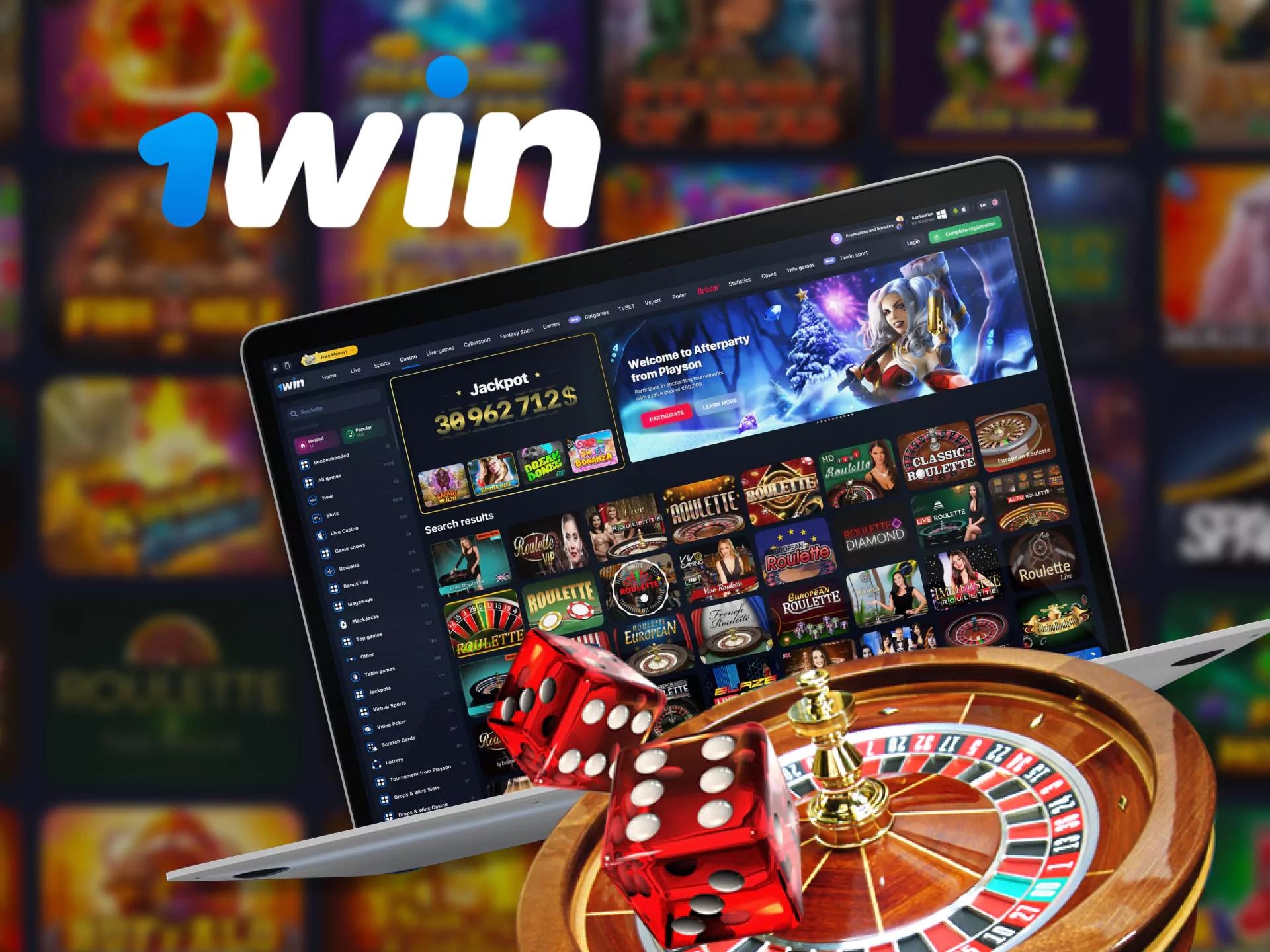 Place a bet on your favorite number in roulette on 1Win.