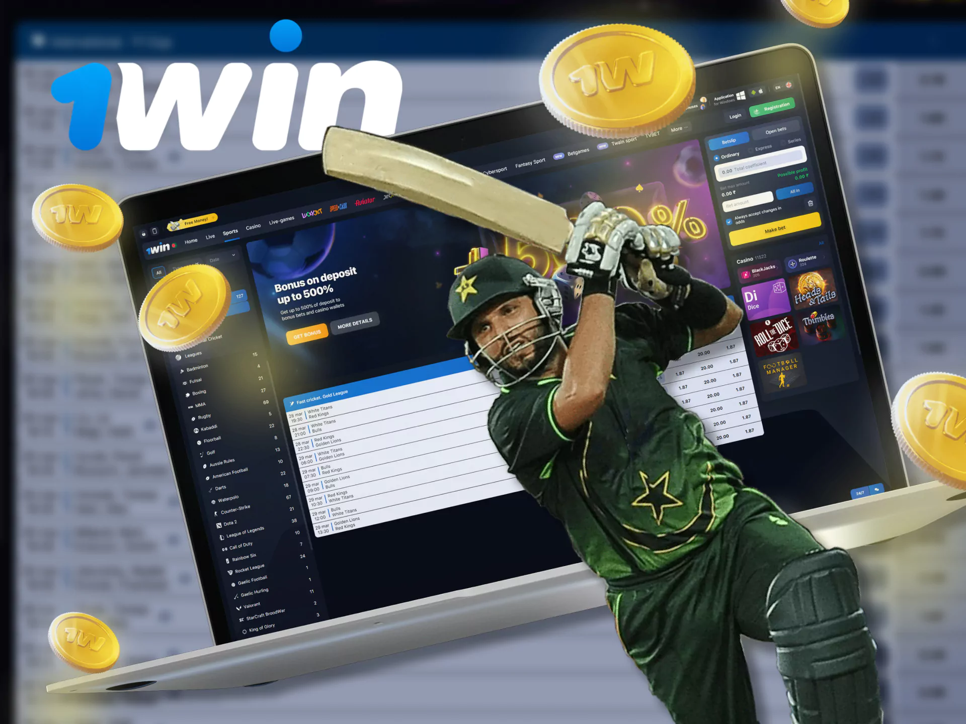 Try the matched type of cricket betting.