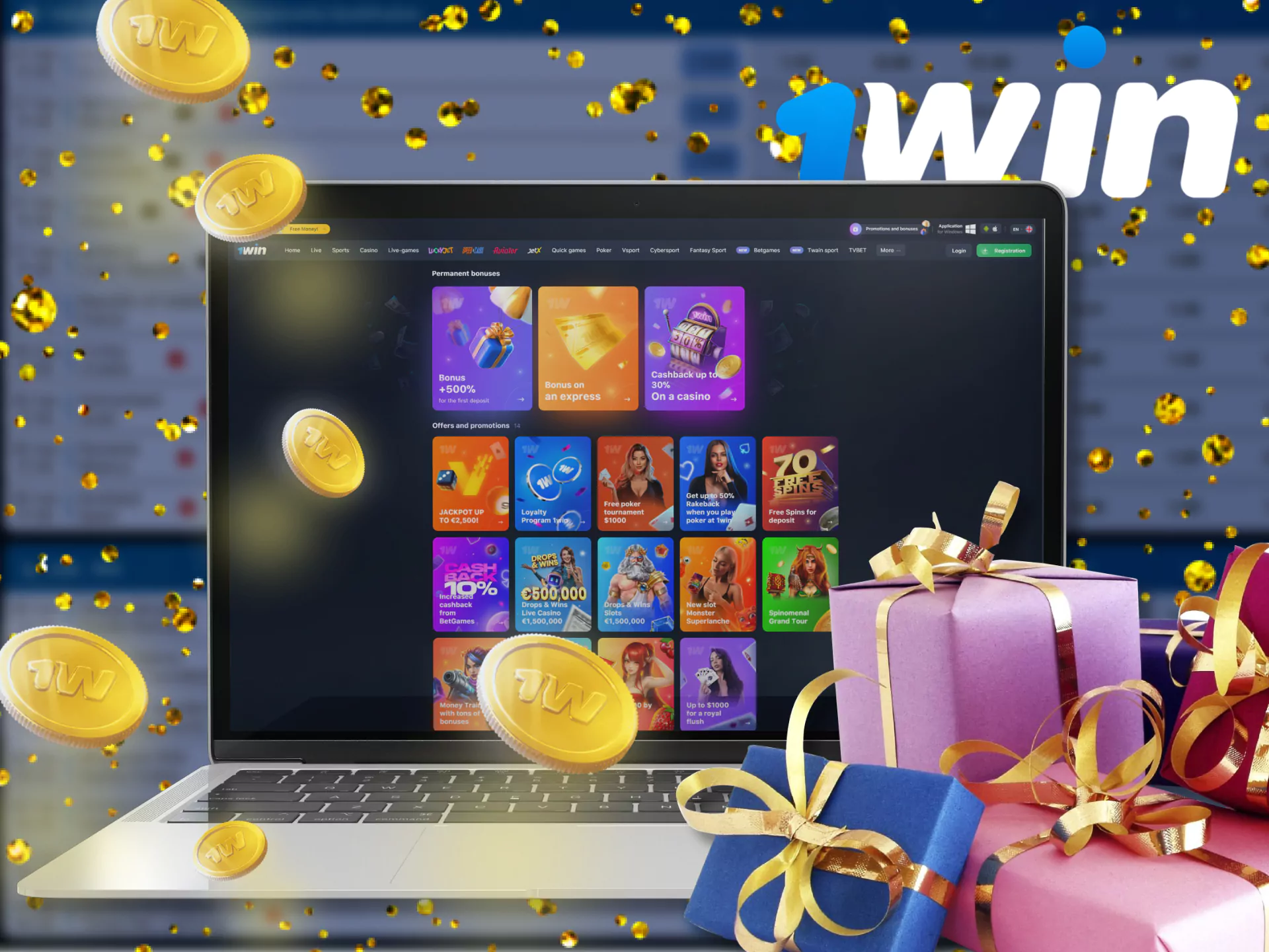 At 1win, get incredible bonuses and perimusions for your bets.