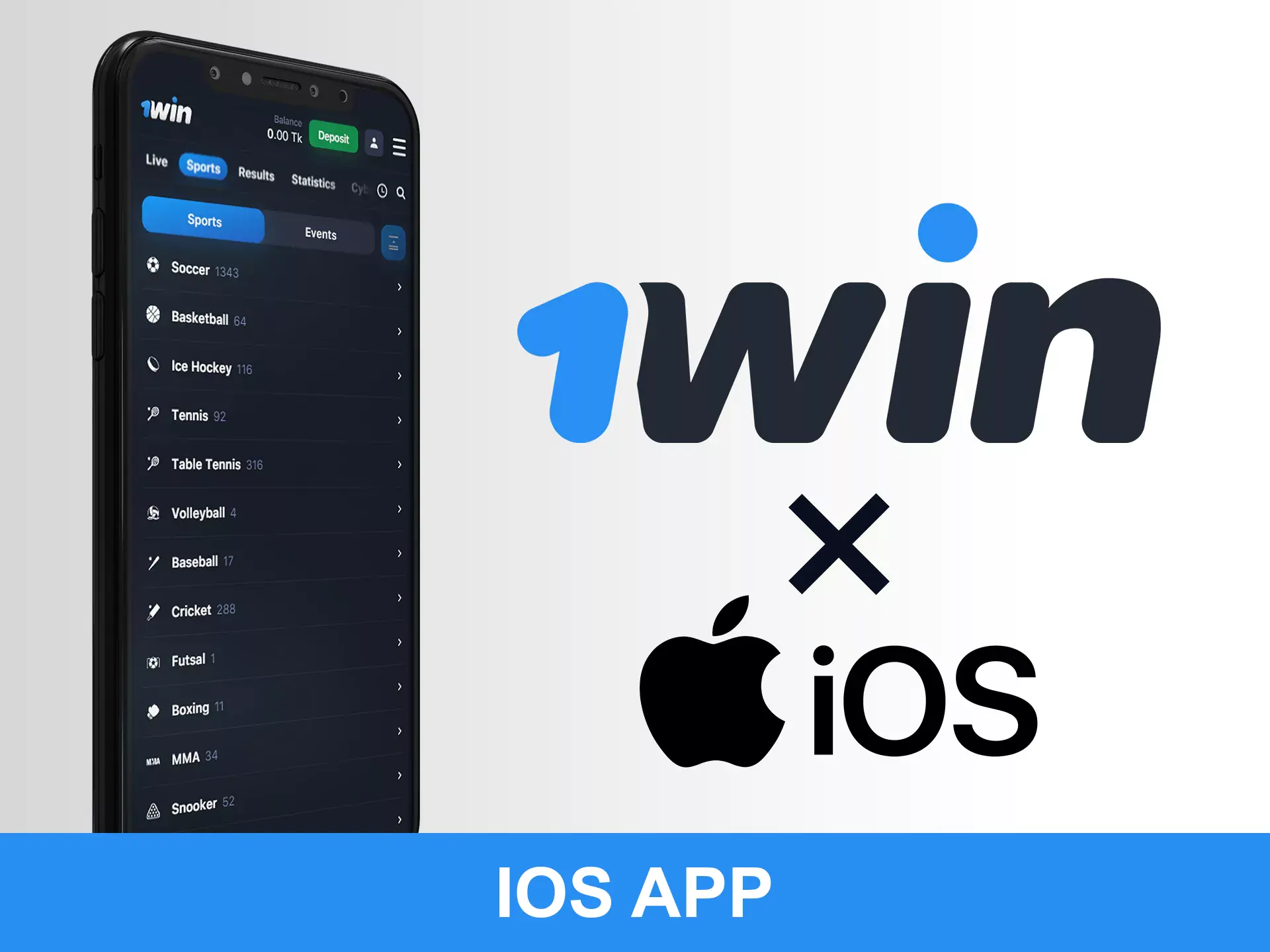 Follow the instructions to use 1Win on your iOS device.