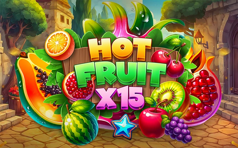 The fruit themed slot game Hot Fruit x15 on 1win.