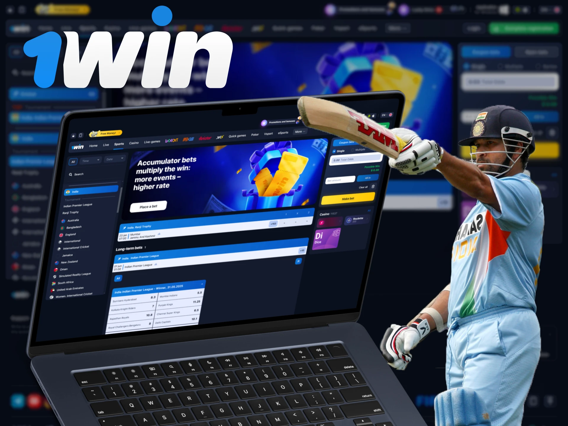 Check out some tips for betting on IPL at 1Win.