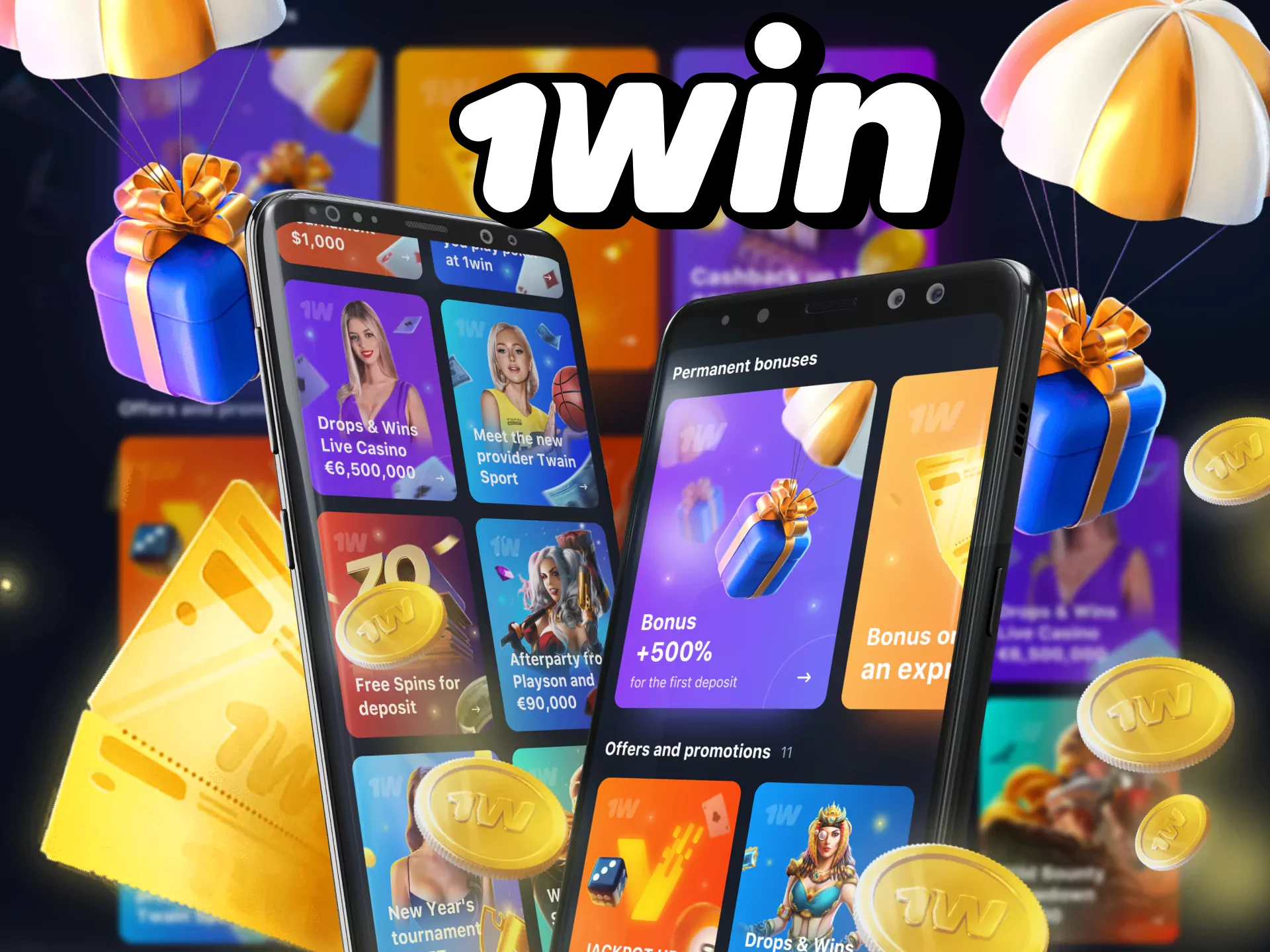Enjoy all the benefits of the original 1Win app.